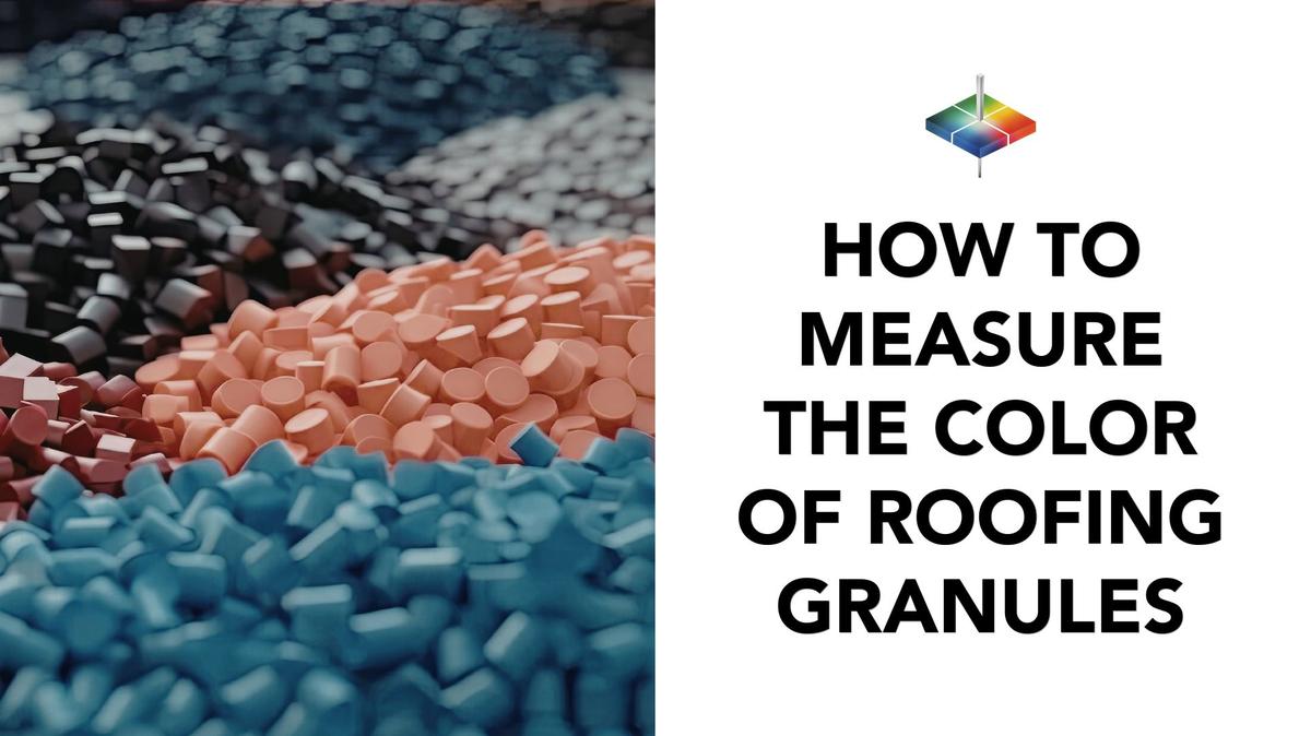 How to measure the color of roofing granules