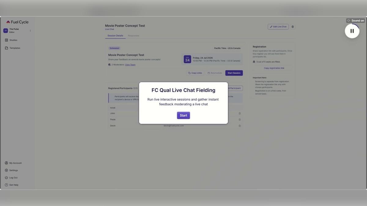 FC Qual Live Chat Fielding