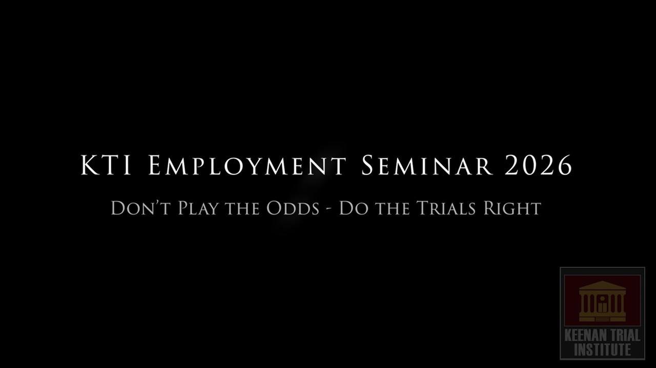 Don't Play the Odds - Do the Trials Right