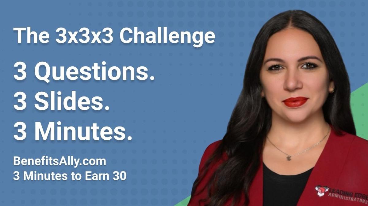 Leading Edge Administrators - 3x3x3 Challenge with Nuri Oler