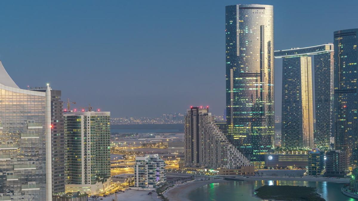 Abu Dhabi City Night Timelapse