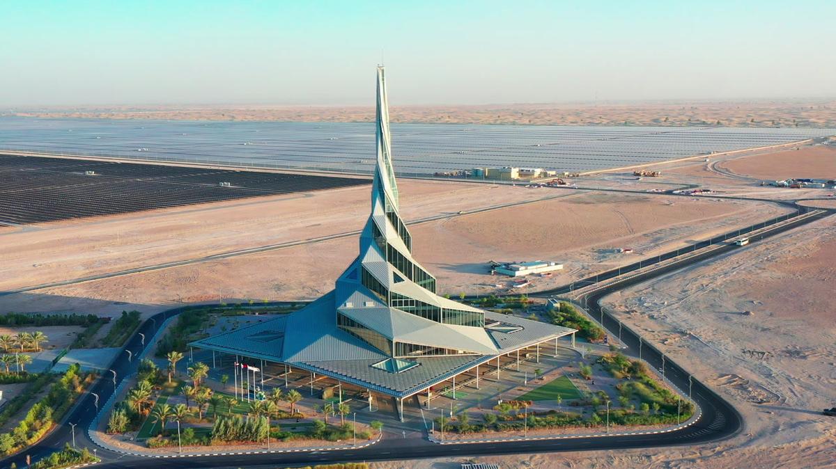 Aerial of Dubai MBR Sustainability &amp; Innovation Centre