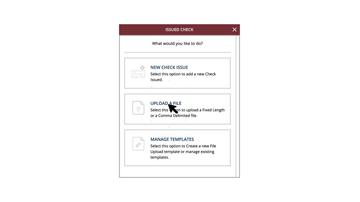 Add Checks Via Upload