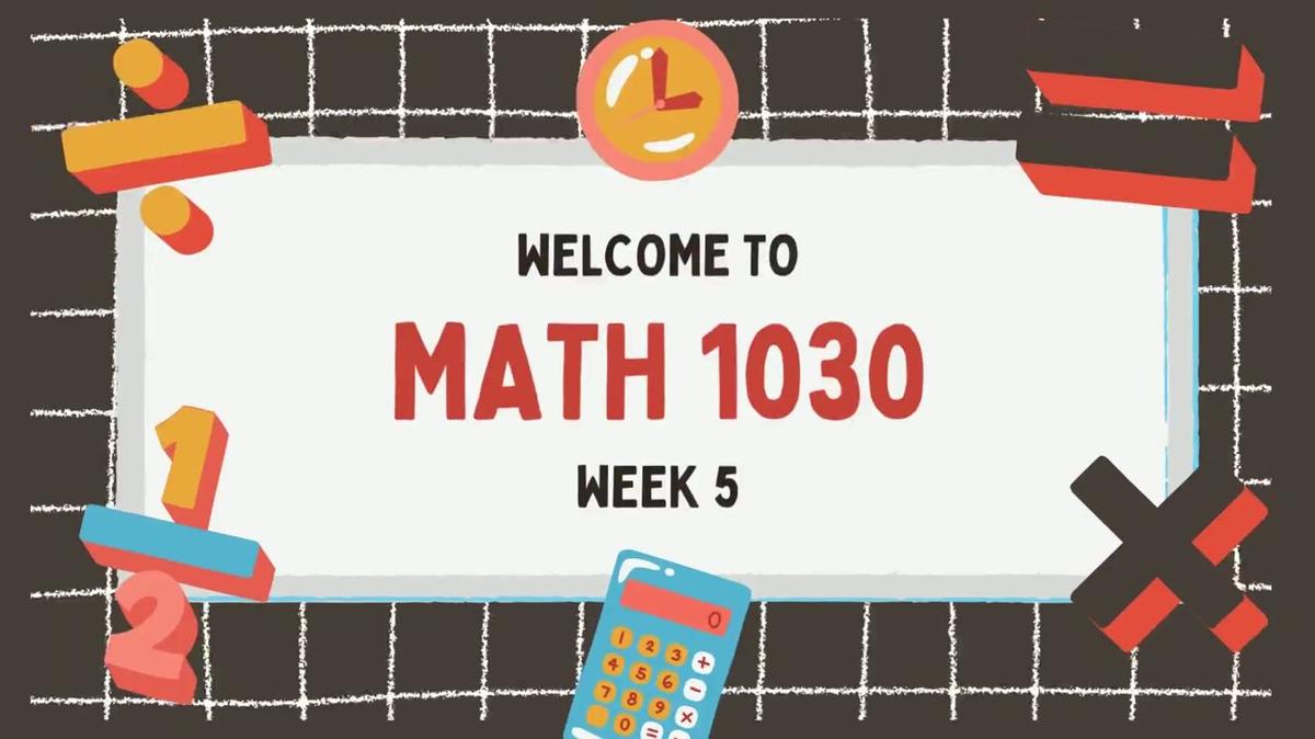 F25 wk 5 math 1030