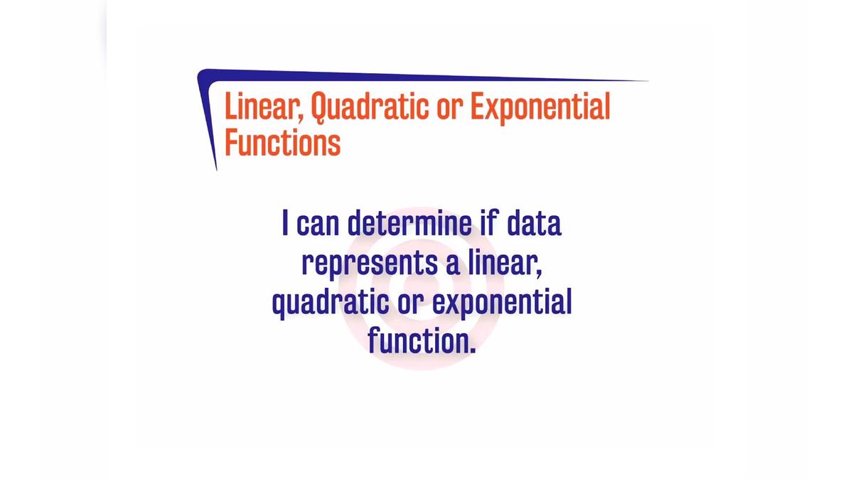 FL27SP A1.10.1 Linear, Quadratic and Exponential Functions