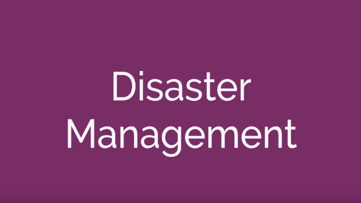 Disaster Management
