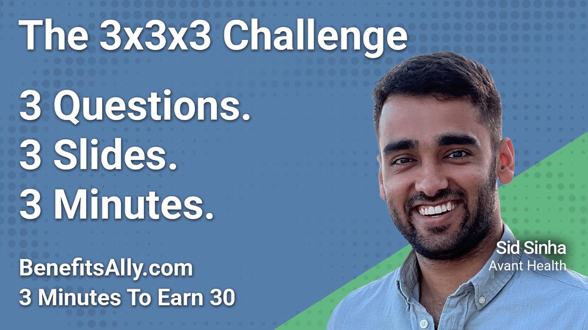 Avant Health - 3x3x3 Challenge with Sid Sinha