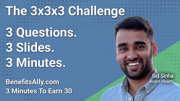 Avant Health - 3x3x3 Challenge with Sid Sinha