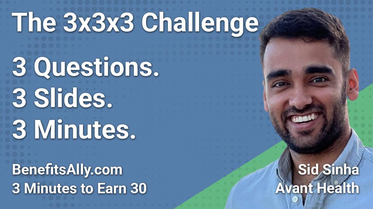 Avant Health - 3x3x3 Challenge with Sid Sinha