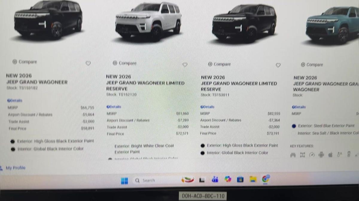 2026 Jeep Grand Wagoneer inventory in-transit