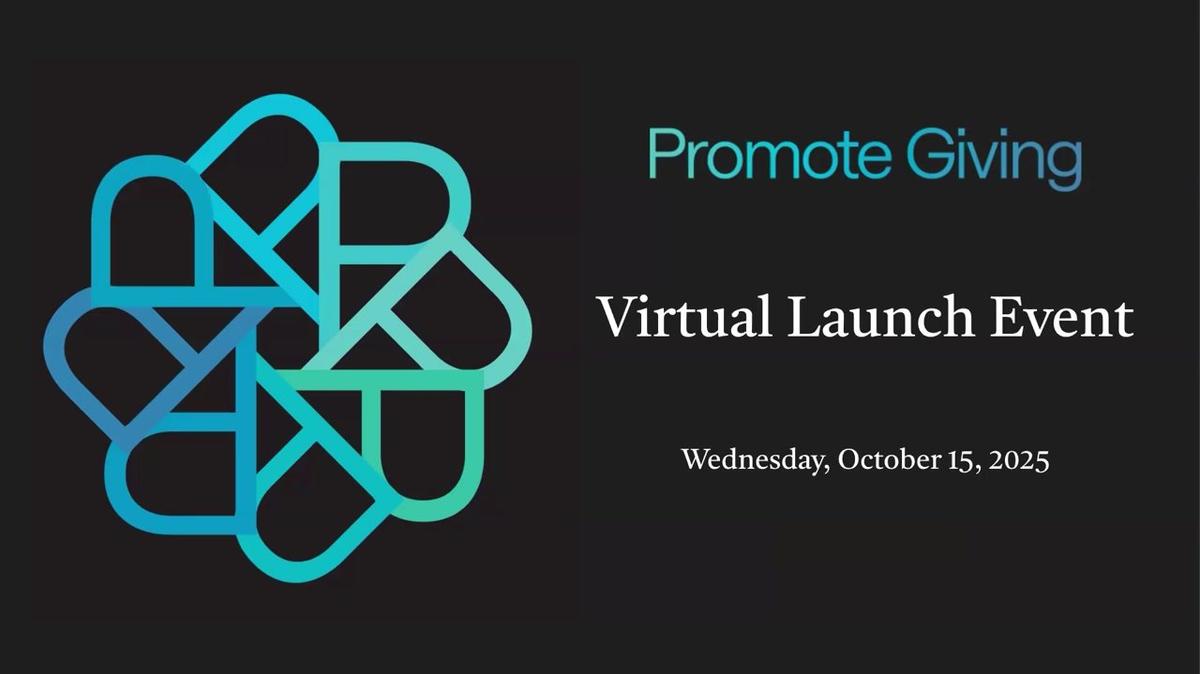 Promote Giving | Virtual Launch Event