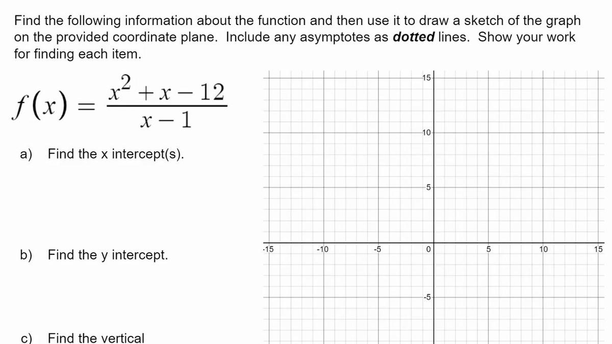 Homework Help Lesson 5.6 Graphing a Rational Function.mp4