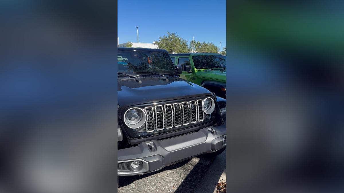 Pedro's video 2025 Wrangler Sahara by Carla @ Airport CDJR