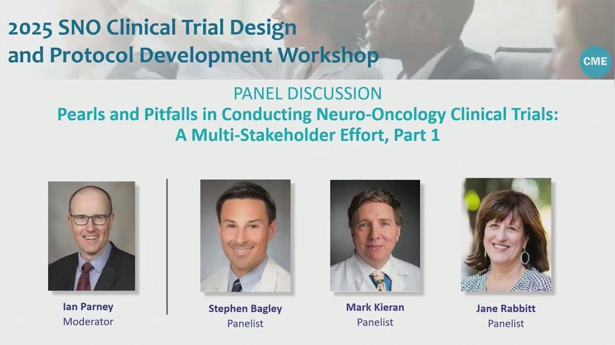 Clinical Trial Design Workshop - Panel 1_Part 1 - 10.20-11.05