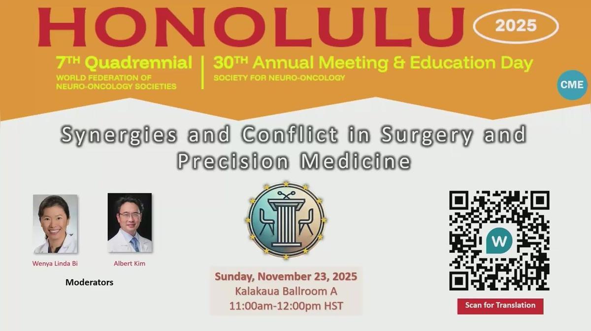 Synergies and Conflict in Surgery and Precision Medicine - 11.00-12.00