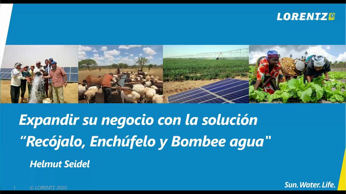 La PS2-100 de LORENTZ - el sistema ideal para expandir su negocio de bombeo solar