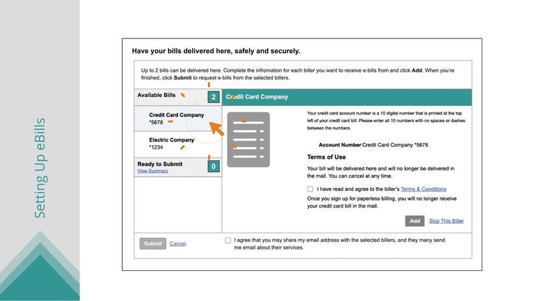 Setting Up eBills