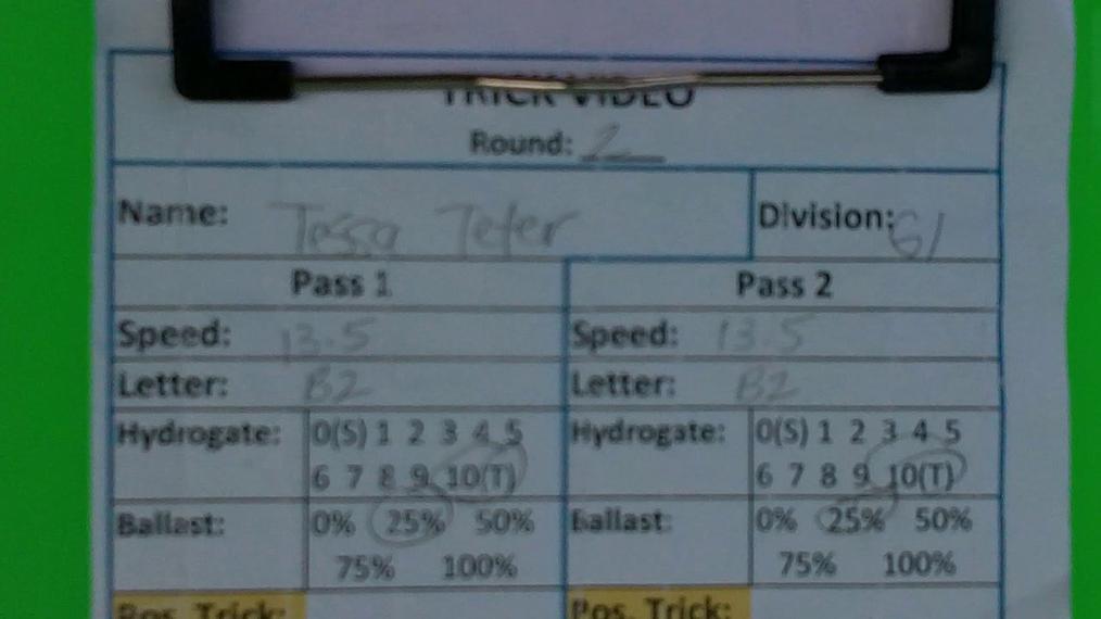Tessa Teter G1 Round 2 Pass 1
