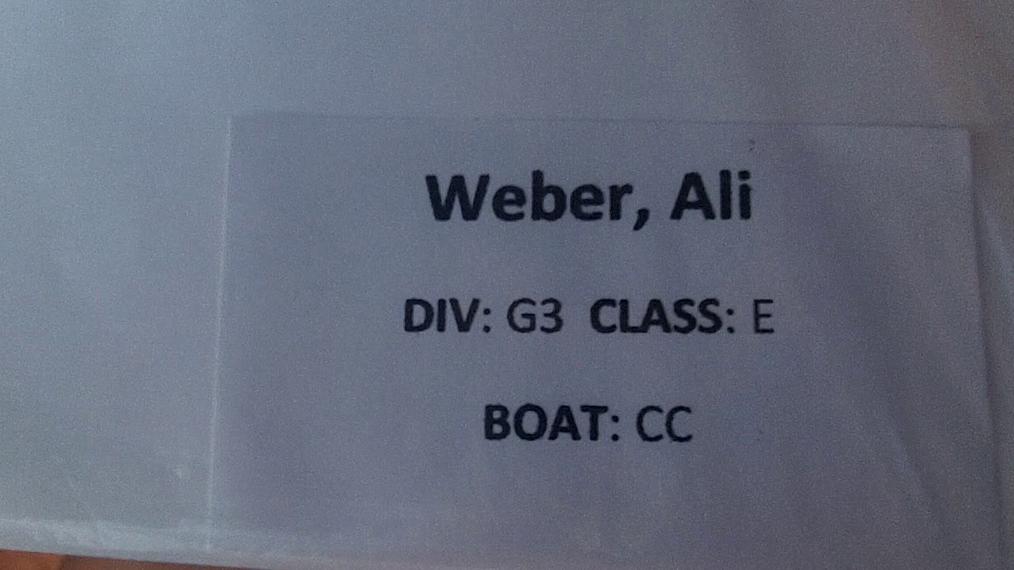 Ali Weber G3 Round 1 Pass 1