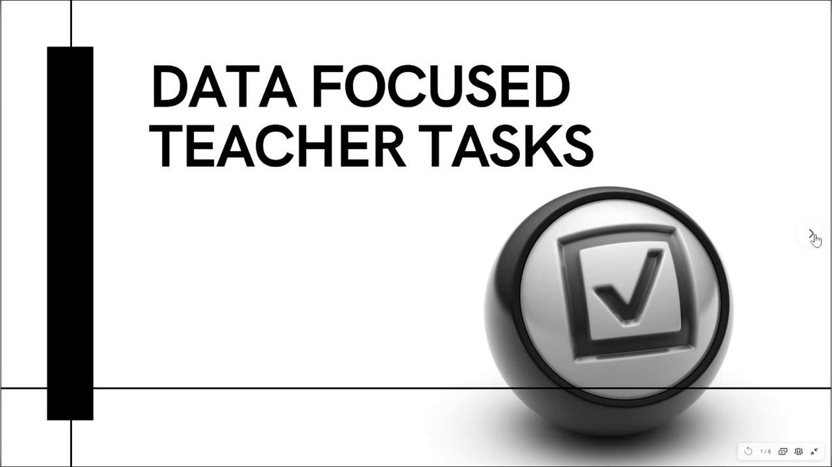 Data Focused Teacher Task Schedule