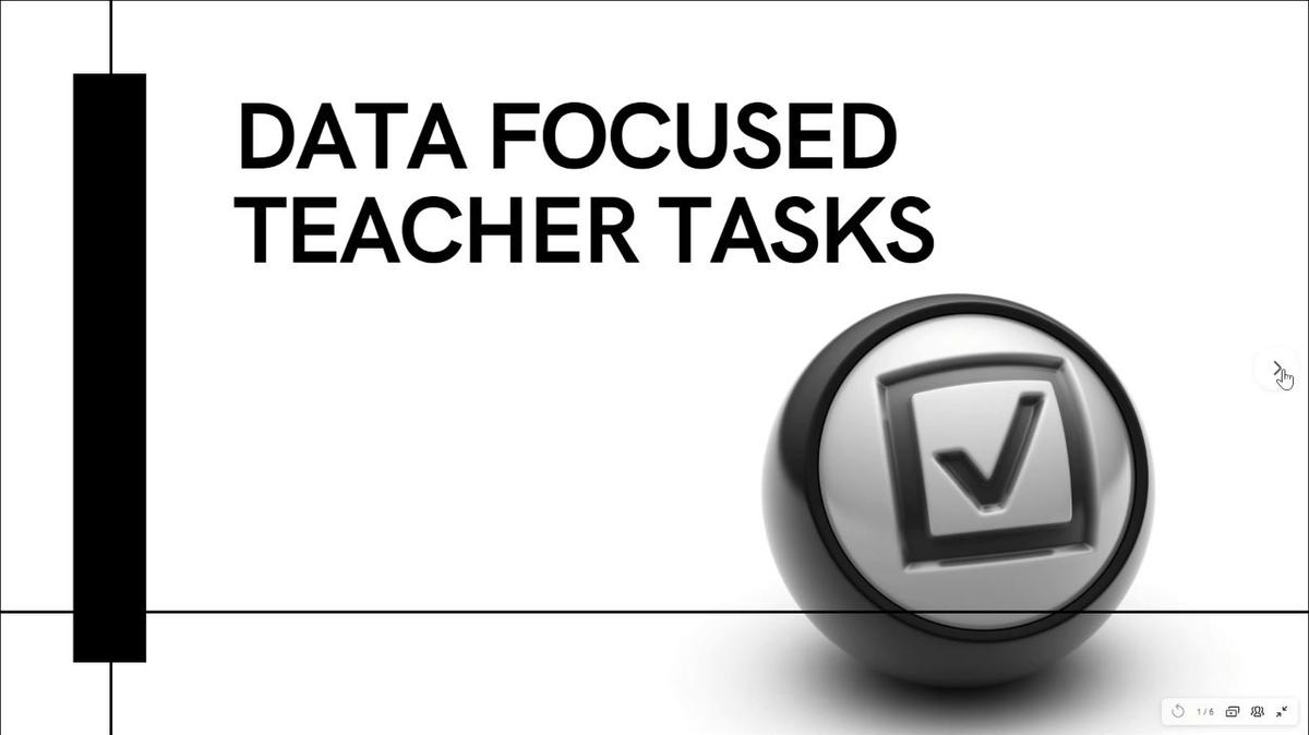 Data Focused Teacher Task Schedule