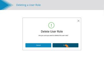 Deleting a User Role