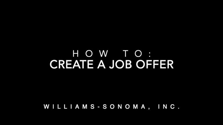 Creating a Job Offer