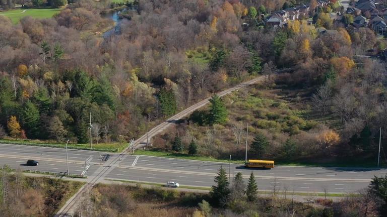 Rail line at Derry Rd/Hwy 407 (Mississauga)