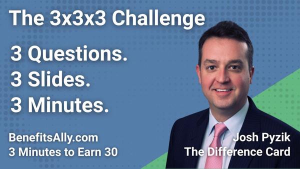 The Difference Card - 3x3x3 Challenge with Josh Pyzik