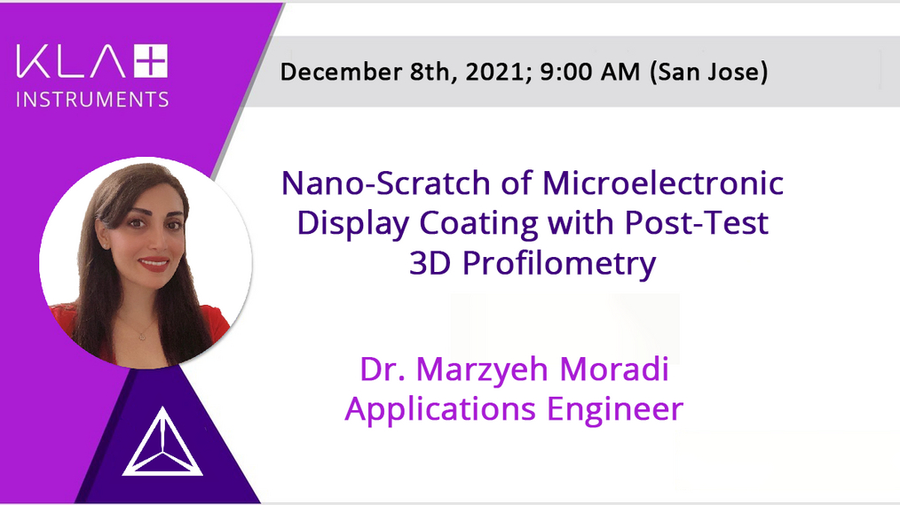 Nano-Scratch of Microelectronic Display Coating with Post-Test 3D Profilometry