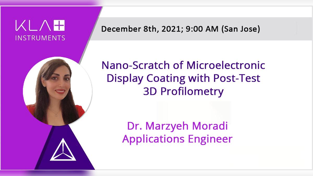 Nano-Scratch of Microelectronic Display Coating with Post-Test 3D Profilometry