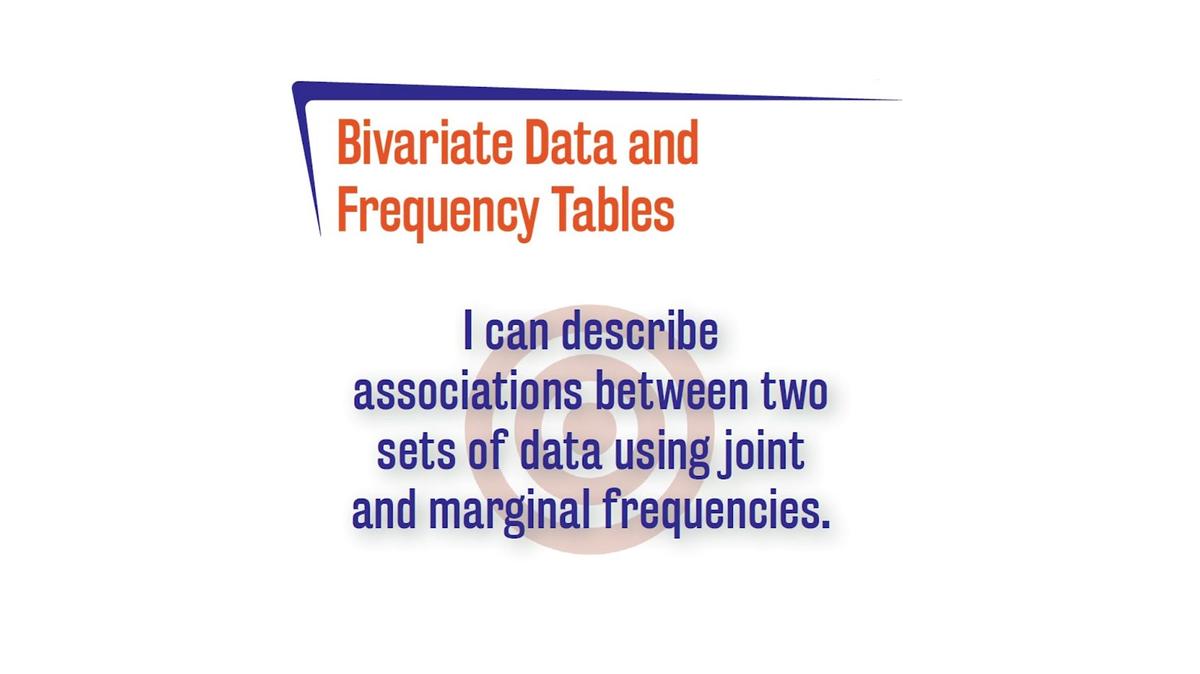 FL A.9.4 Bivariate Data and Frequency Tables