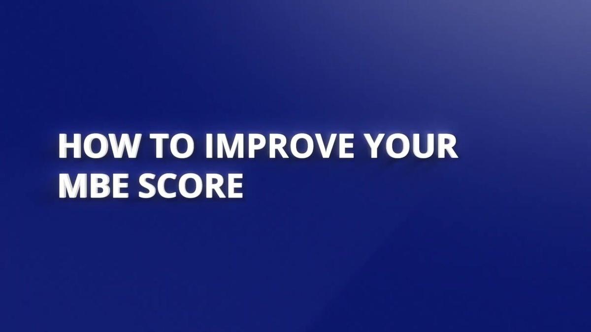 How to Improve Your MBE Score.mp4