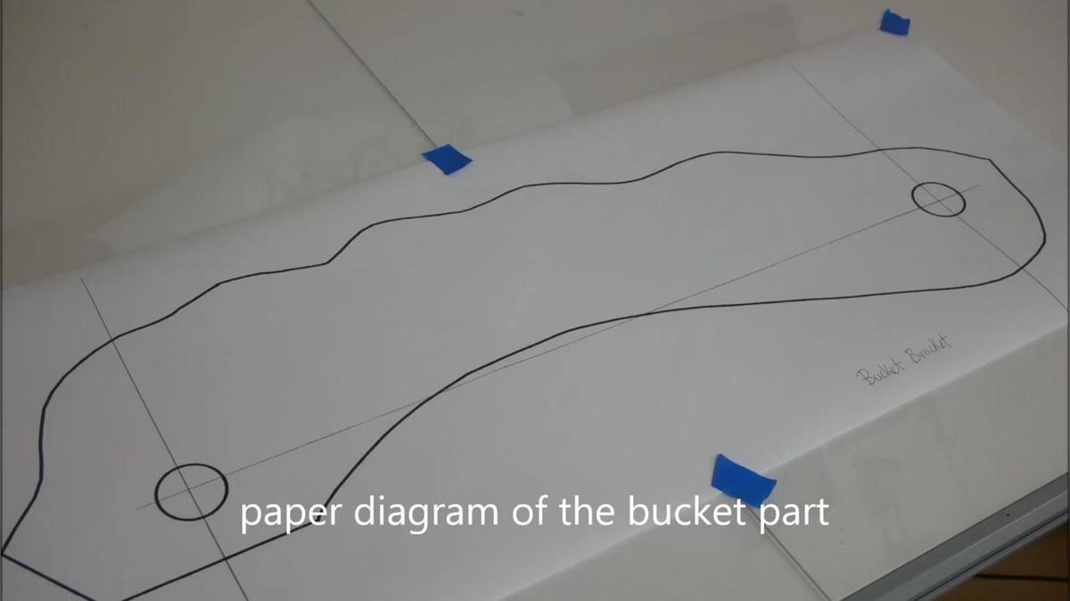 backhoe bucket part to trace out