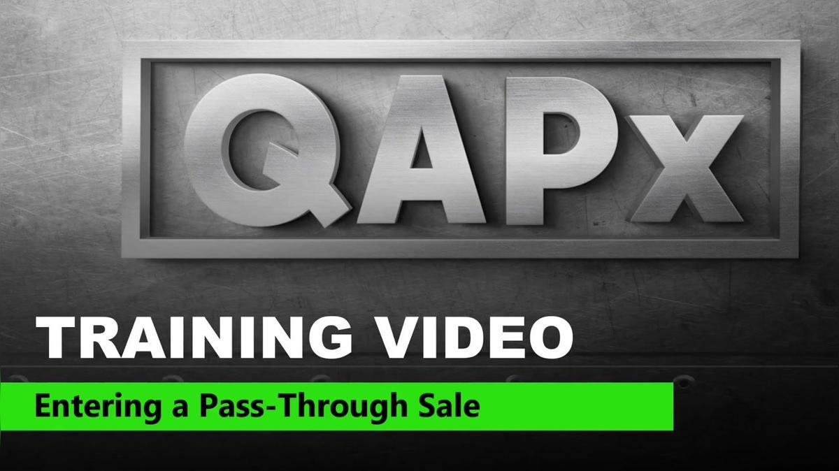 Entering a Pass-Through Sale.mp4