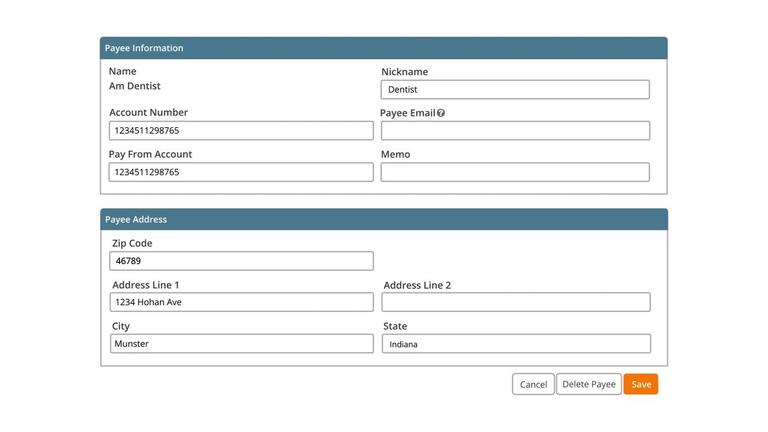 ABP03 - Editing or Deleting a Payee