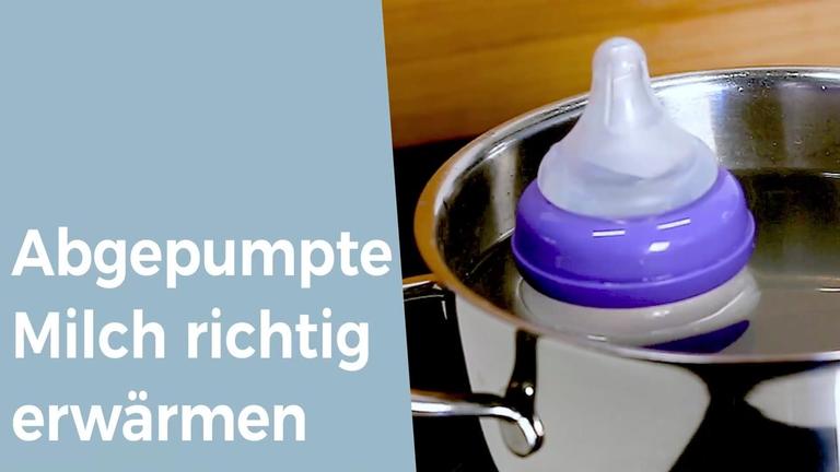 Abgepumpte Milch richtig erwärmen