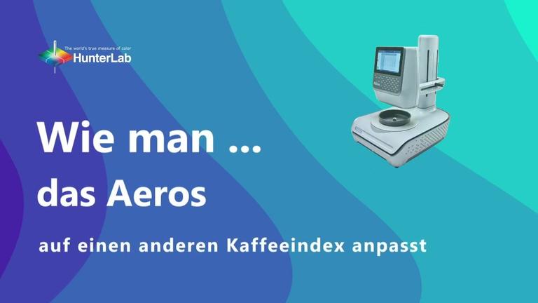 Farbmessung von Kaffee HunterLab Aeros Essentials nur HCCI