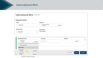 Creating an International Wire