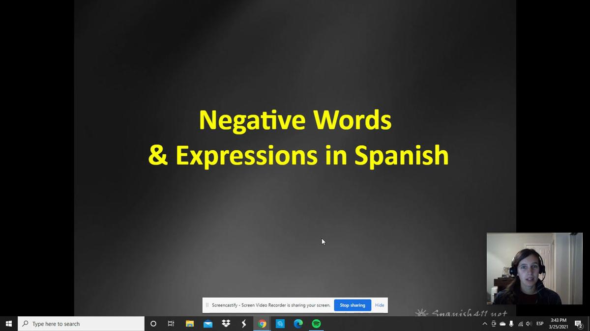 SP1:Negative Words and Expressions 2 - Keller