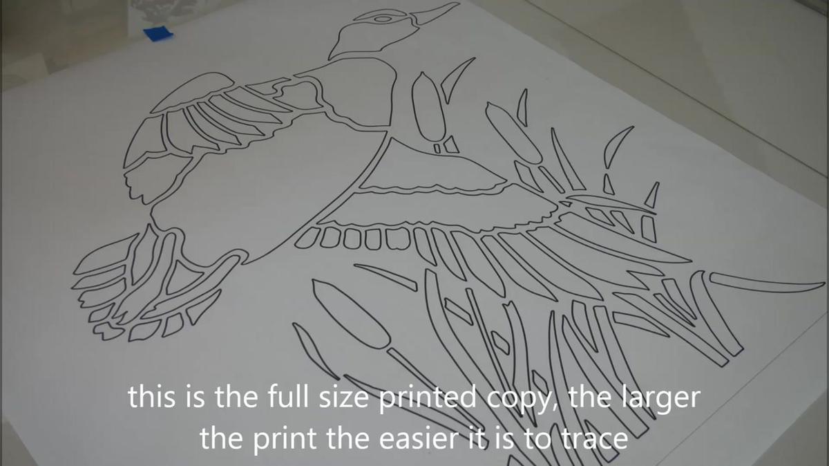 digitizing a picture from a stencil book