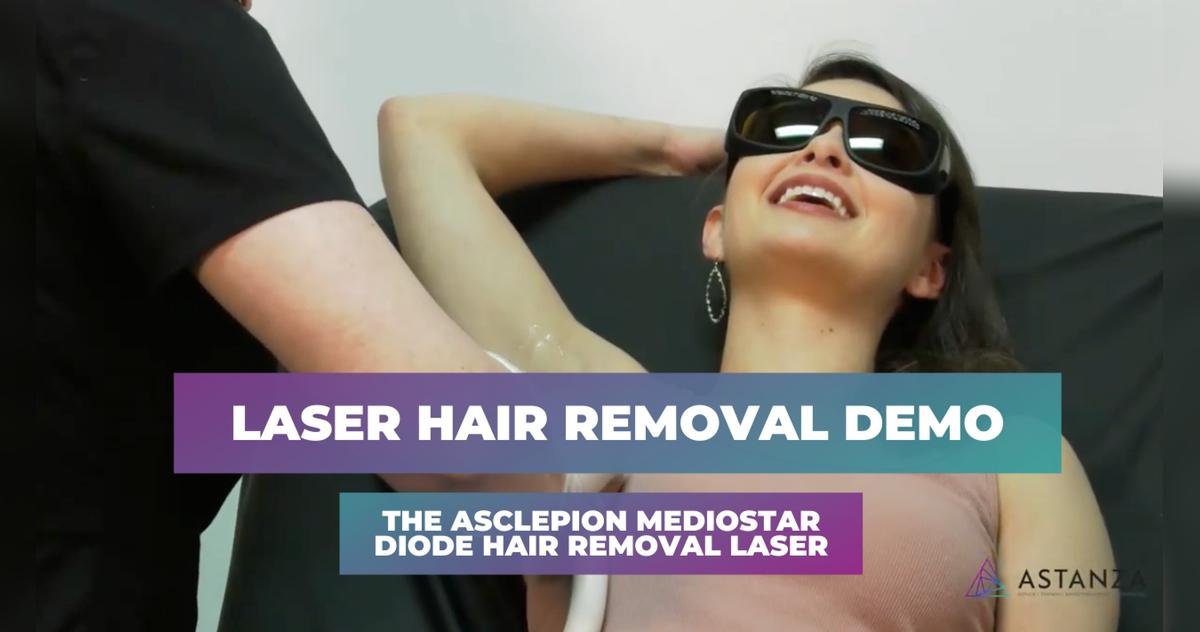 RN Holly Hashop tries MeDioStar Diode Hair Removal Laser for the First Time, Treating Legs and Underarms