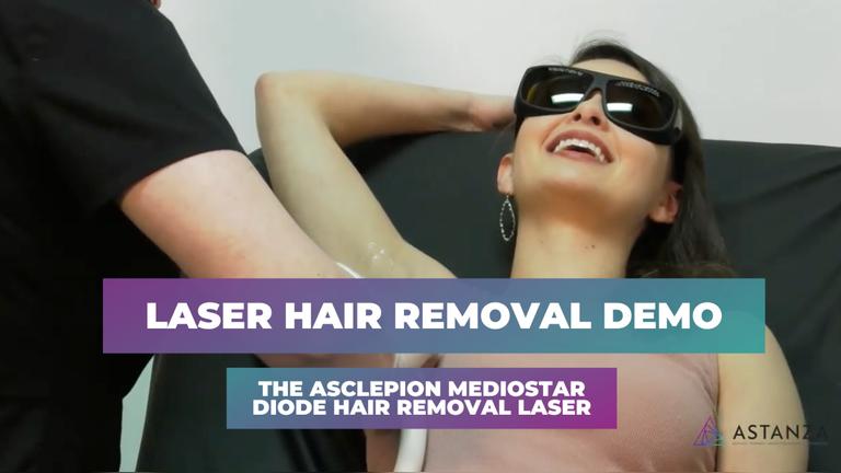 RN Holly Hashop tries MeDioStar Diode Hair Removal Laser for the First Time, Treating Legs and Underarms