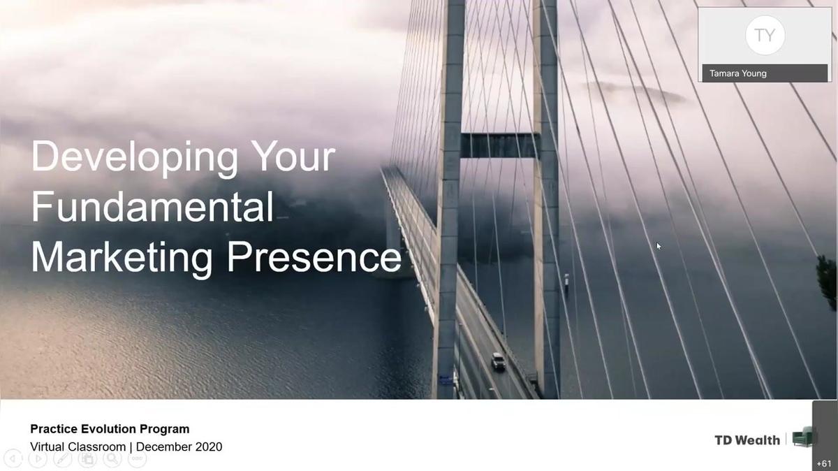 Practice Evolution Program | Marketing Virtual Classroom  | Establishing Your Marketing Presence | December 9, 2020