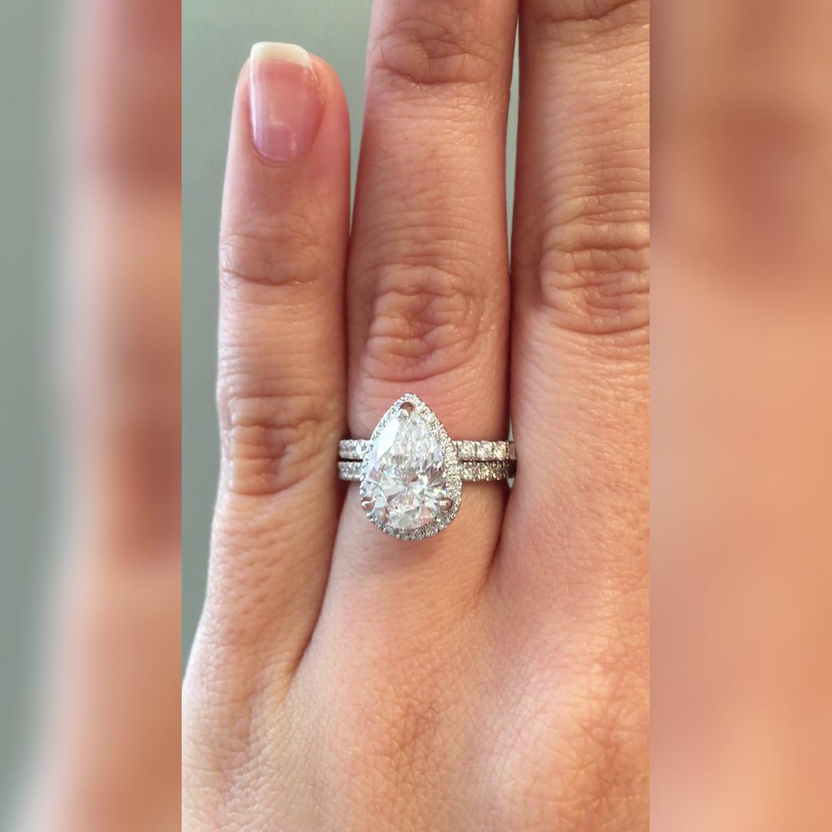 Janie Pear Wedding Band Pairings