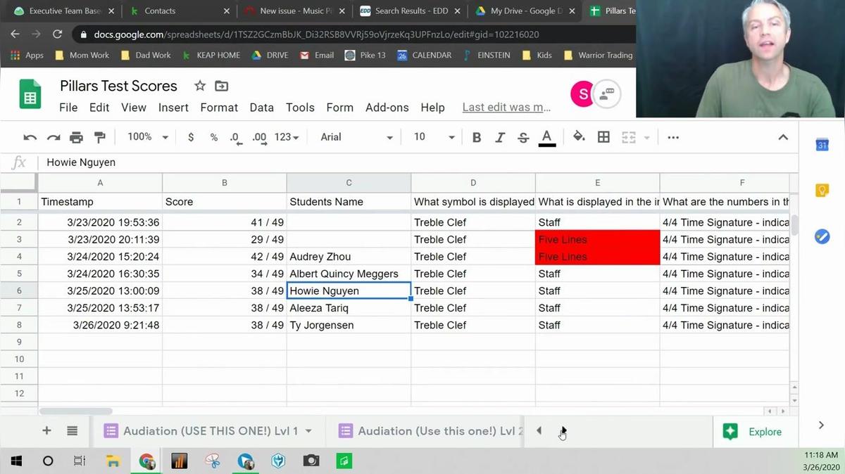 How to input scores from google forms to Einstein