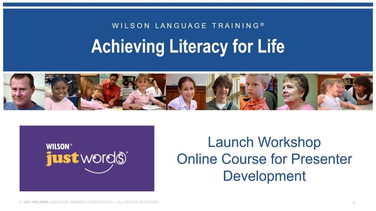 JW Presenter Training Welcome Module