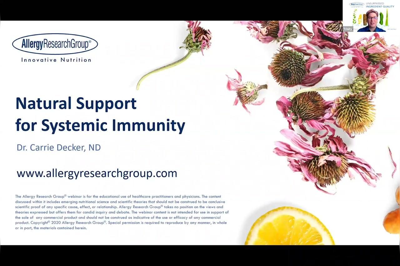 Natural Support for Systemic Immunity (2020)