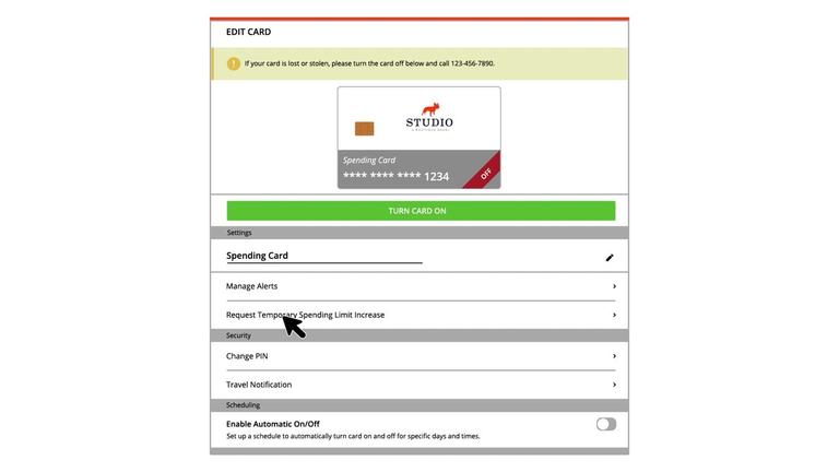 Manage Cards