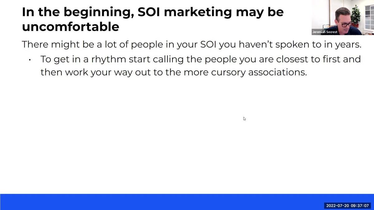 Leveraging your SOI with Jeremiah Secrest (07-20-2022)